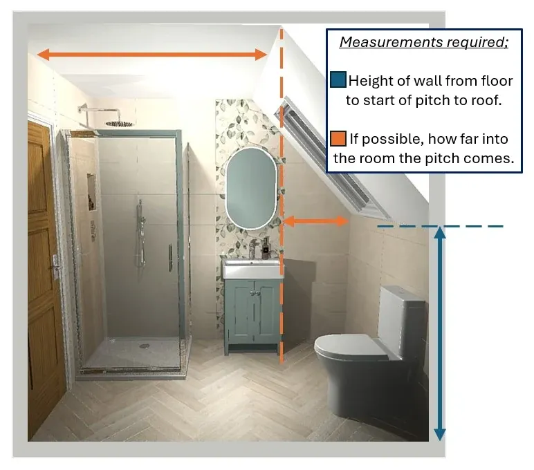 Bathroom measuring guide 2 Pitched roof.webp
